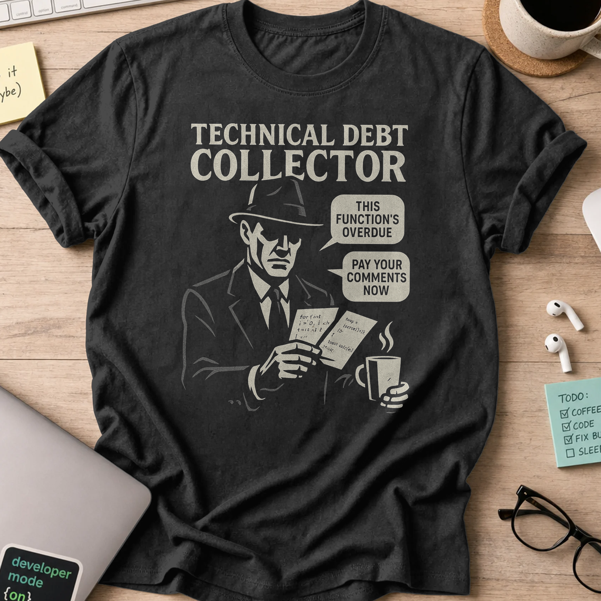 Technical Debt Collector shirt - Black