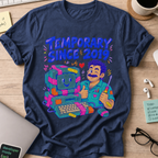 Temporary Since 2019 Shirt — Navy storefront mockup