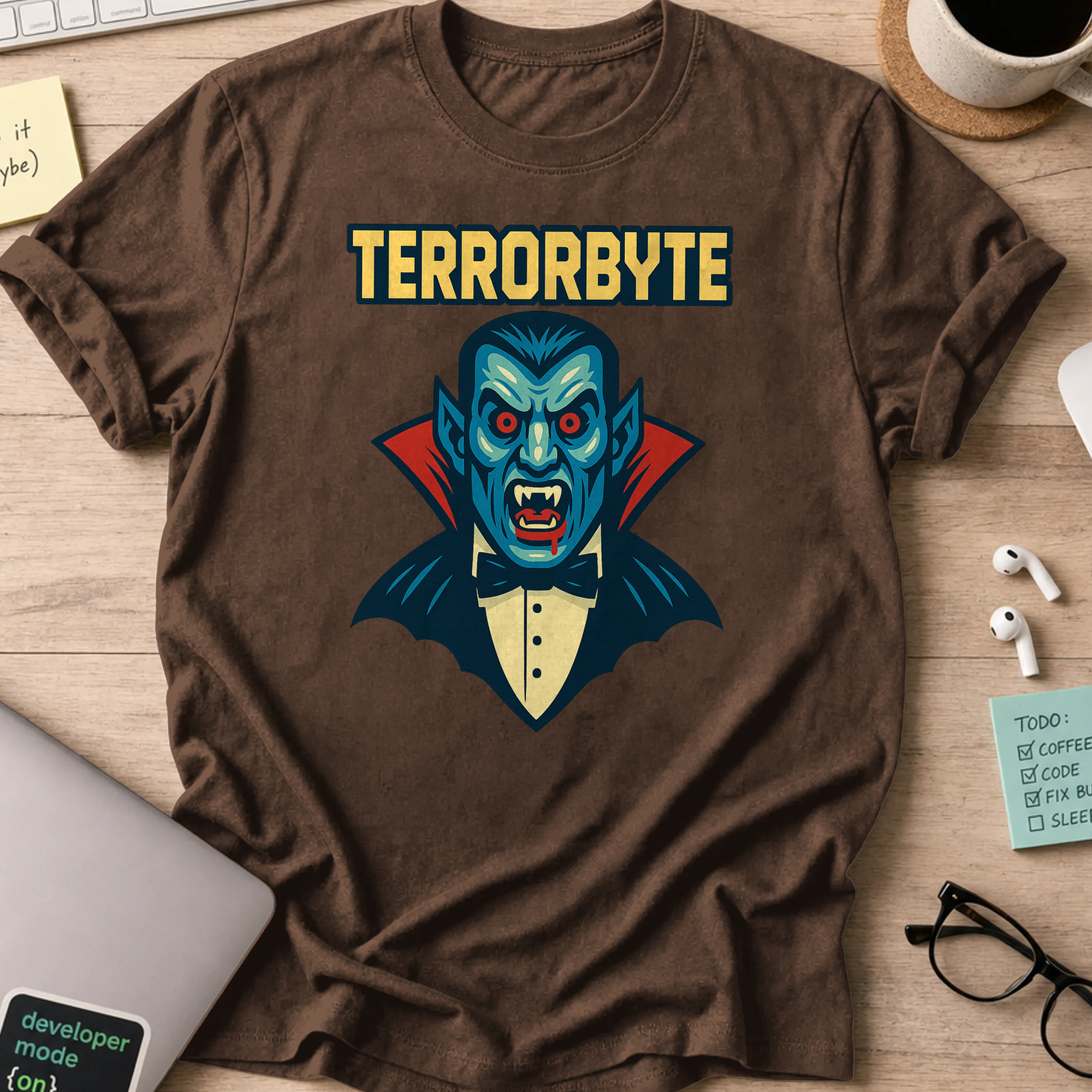 terrorbyte shirt - Dark Chocolate