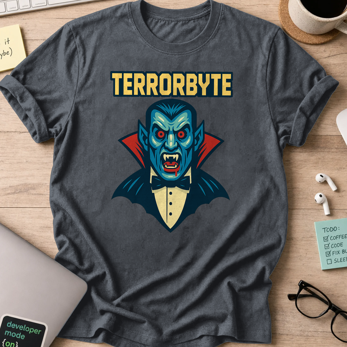 terrorbyte shirt - Dark Heather