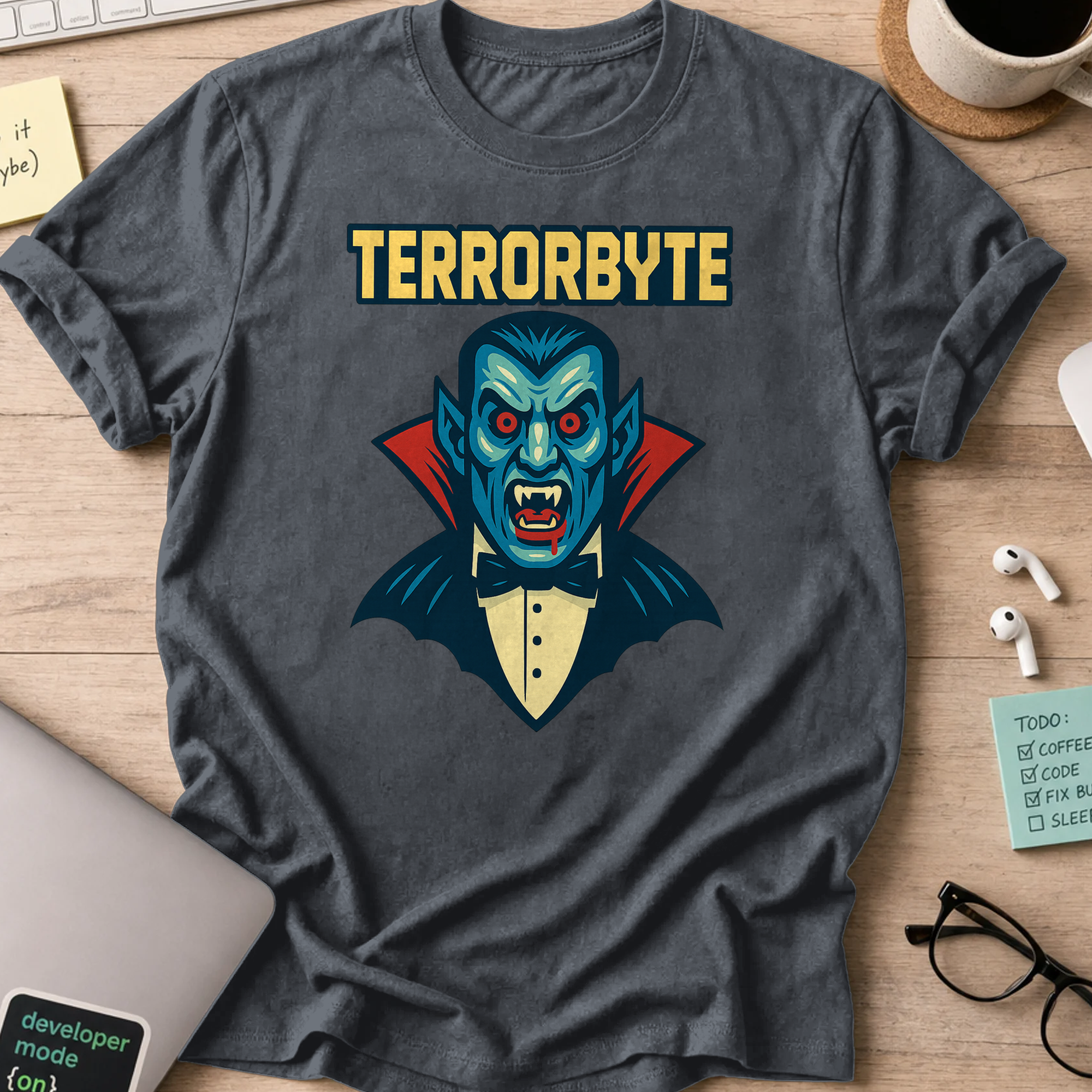 terrorbyte shirt - Dark Heather