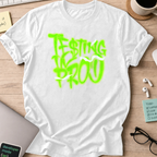 testing in prod street neon shirt - White