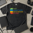 that wasn't very data-driven of you Premium Shirt — black Premium Shirt mock-up