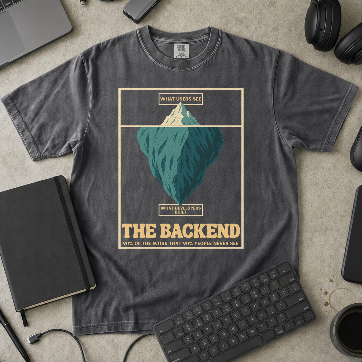 the backend iceberg Premium Shirt — pepper Premium Shirt mock-up