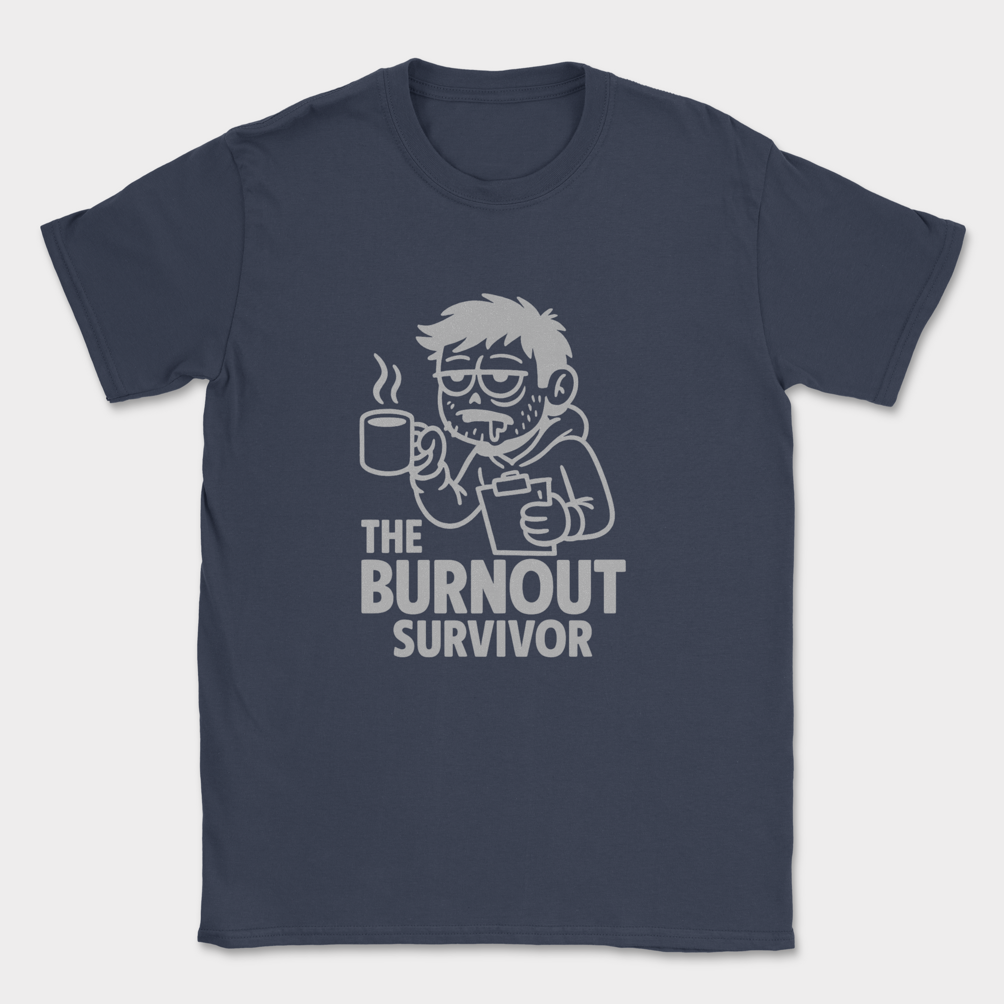 the burnout surviver shirt — Navy