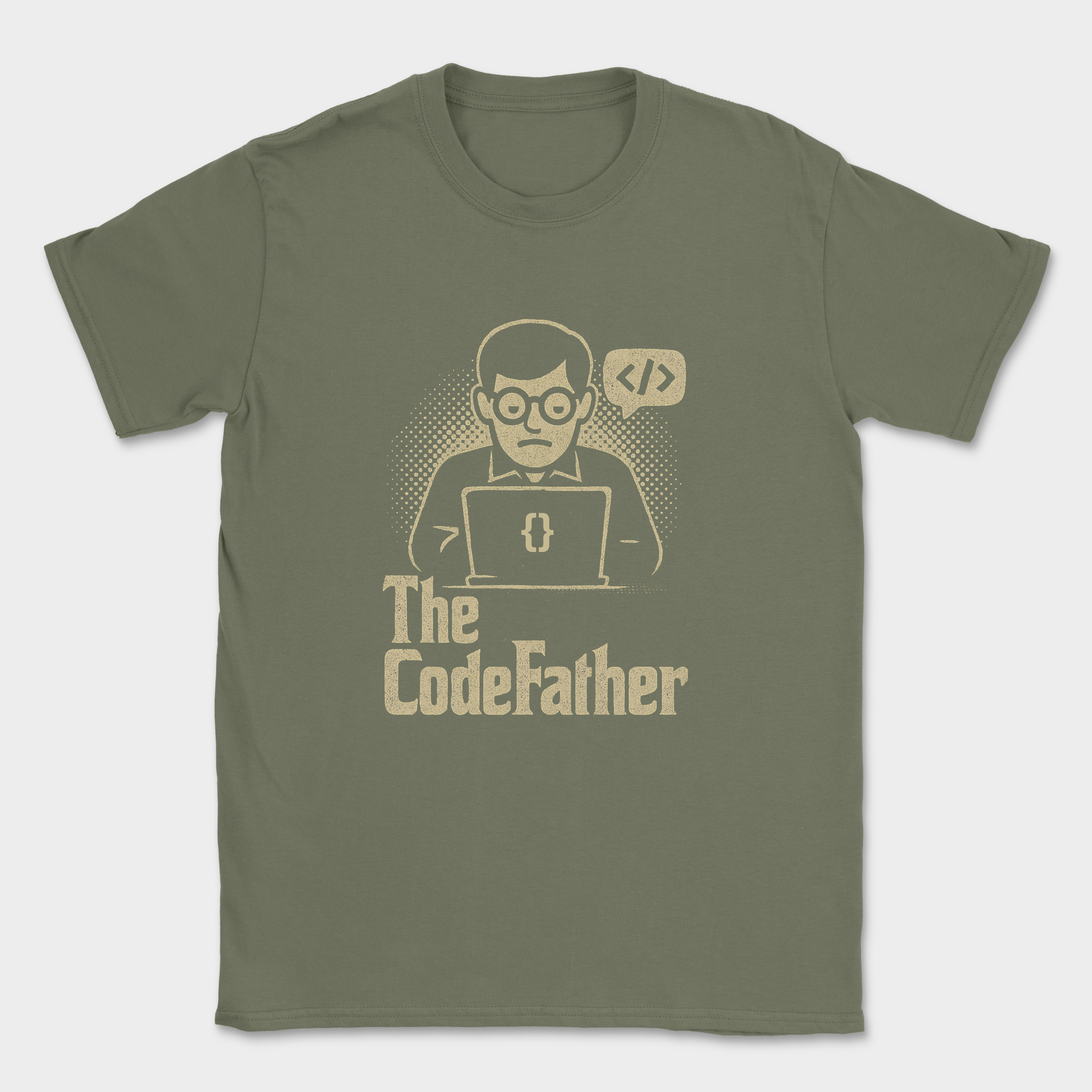 The Codefather shirt — Military Green