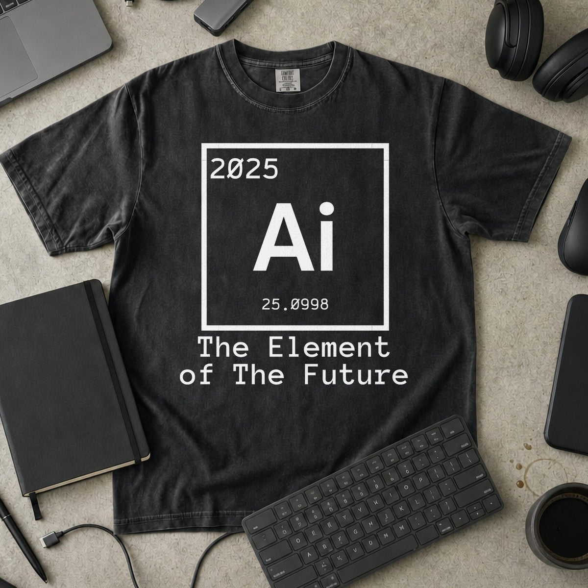 the element of the future Premium Shirt — black Premium Shirt mock-up