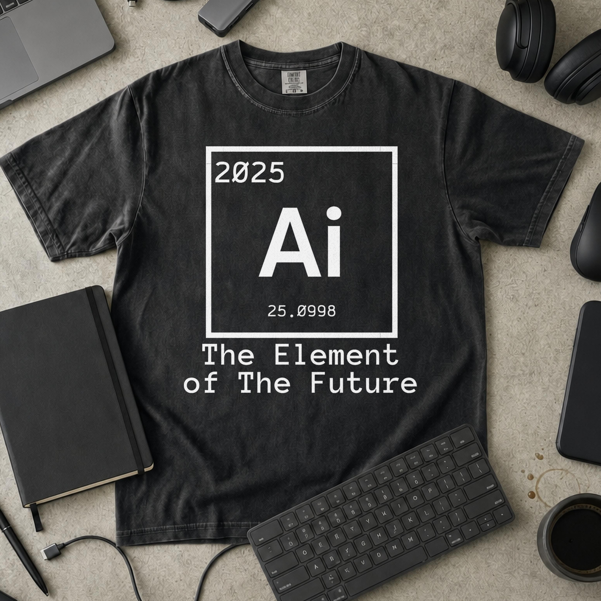 the element of the future Premium Shirt — black Premium Shirt mock-up