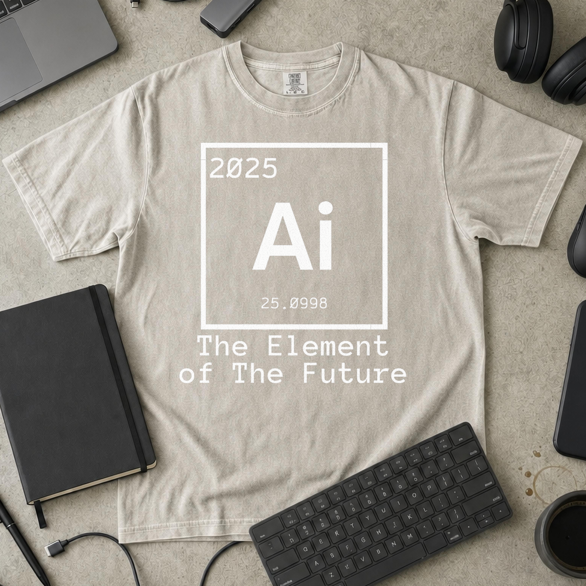 the element of the future Premium Shirt — ivory Premium Shirt mock-up