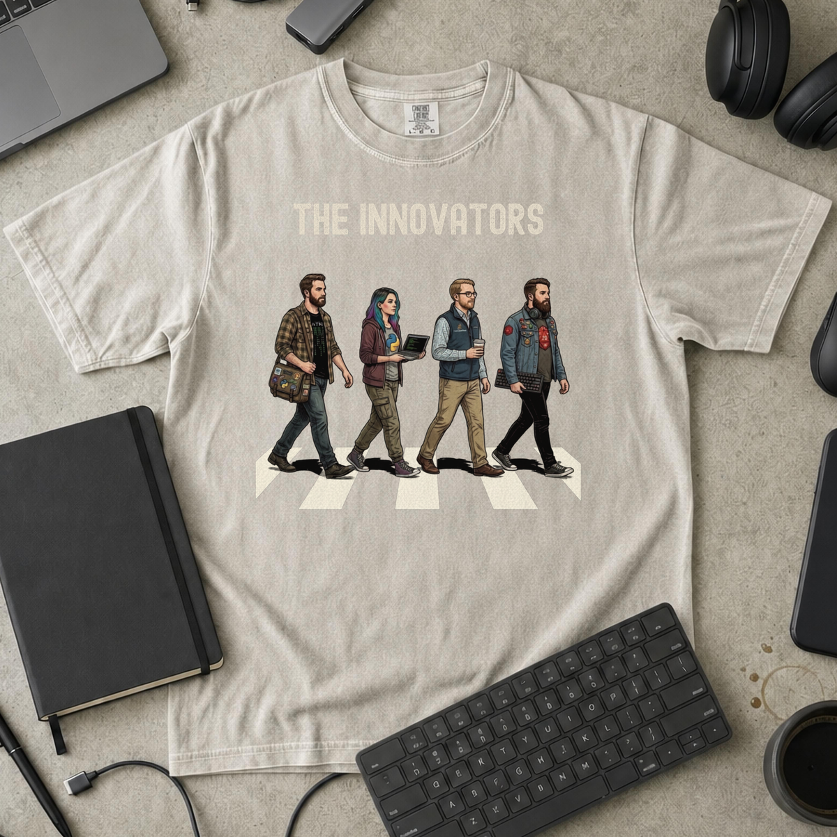The Innovators Premium Shirt — ivory Premium Shirt mock-up
