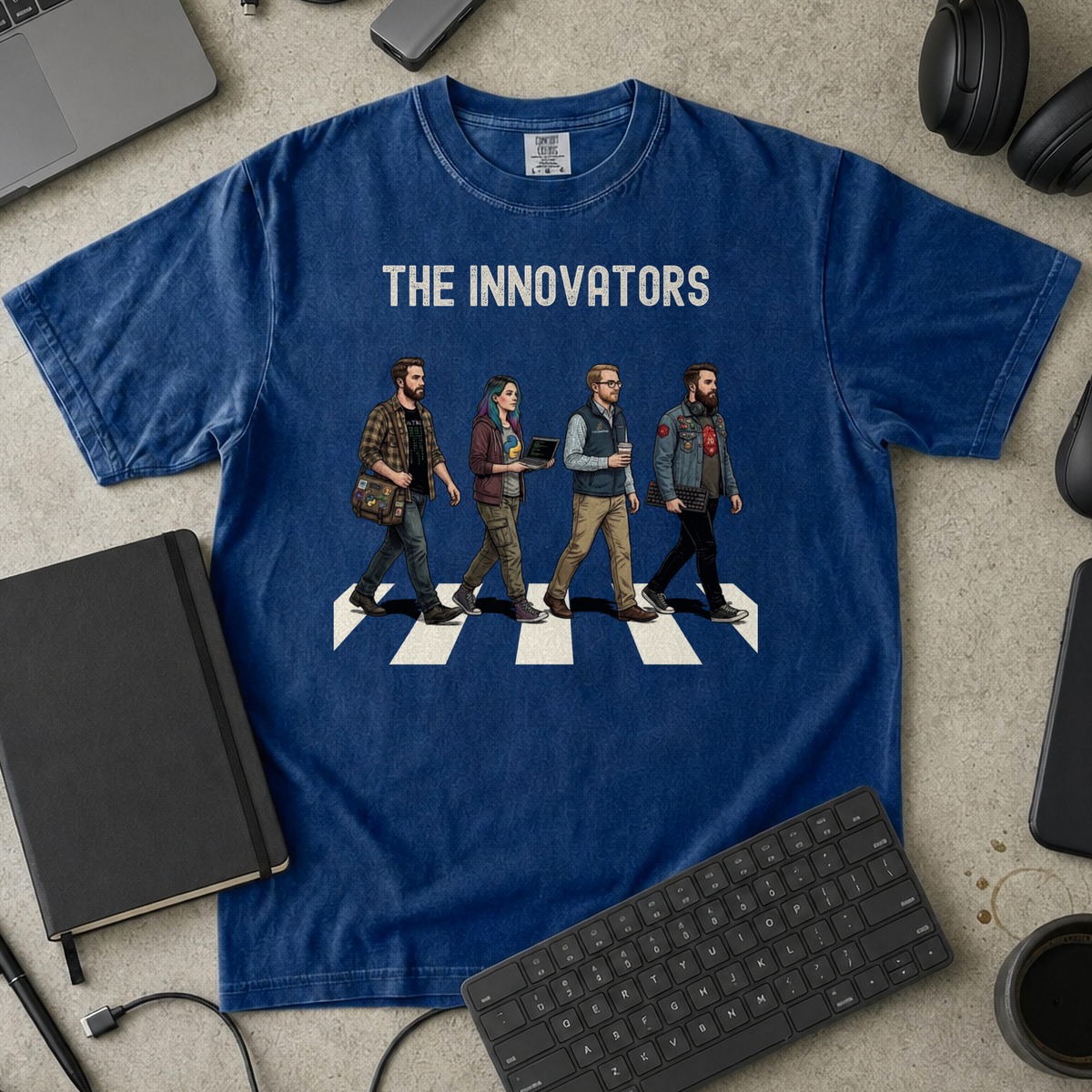 The Innovators Premium Shirt — true navy Premium Shirt mock-up