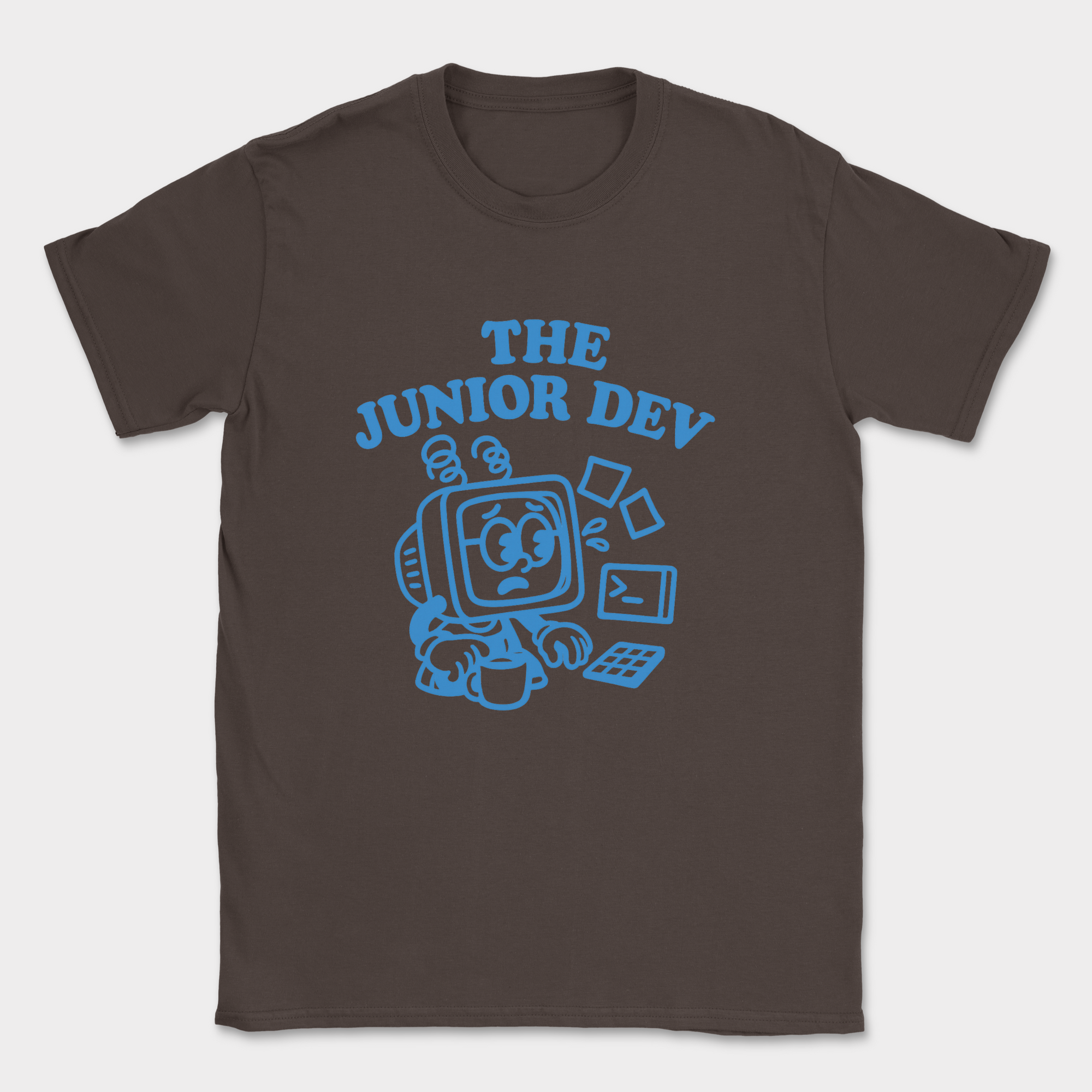 the junior dev shirt — Dark Chocolate