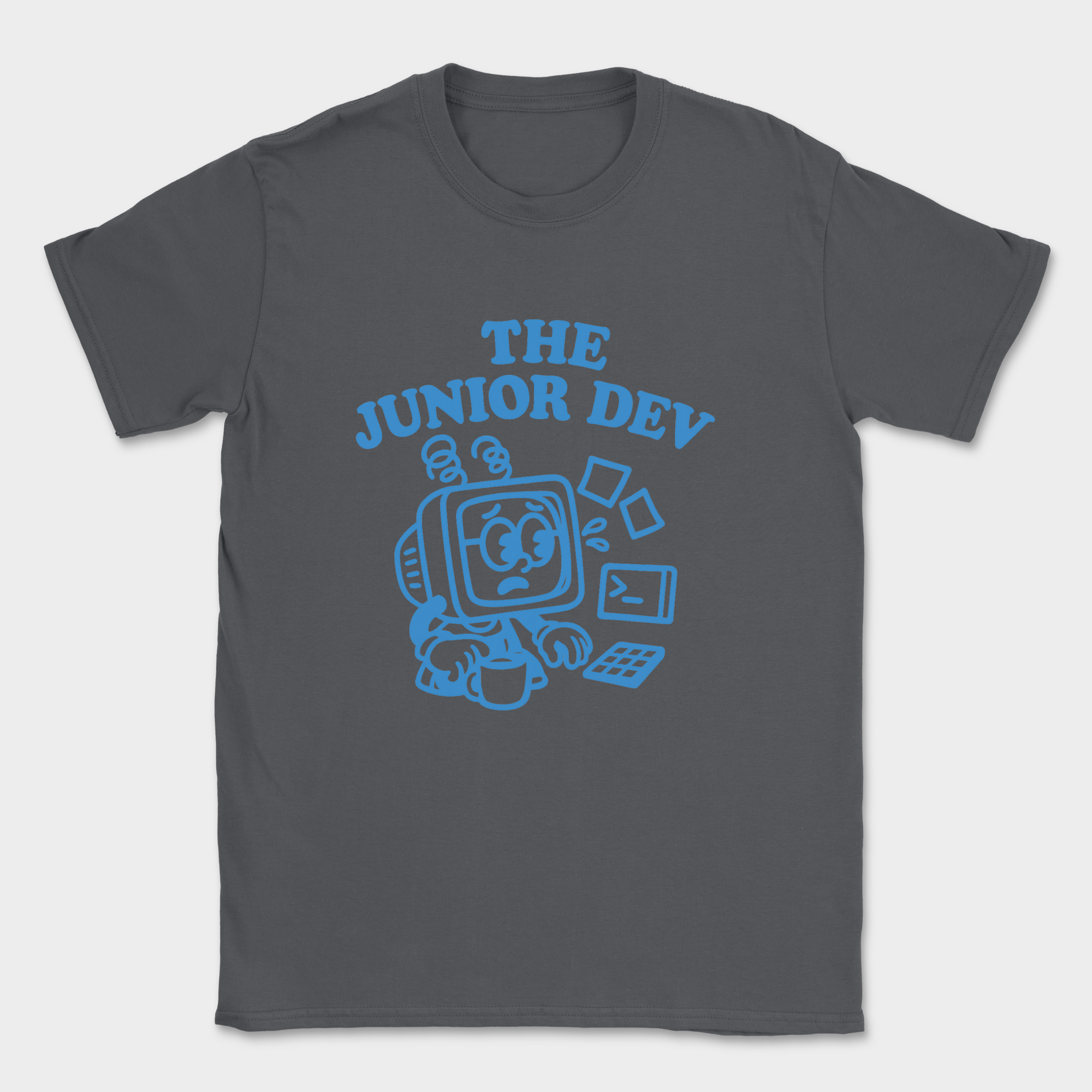 the junior dev shirt — Dark Heather Grey