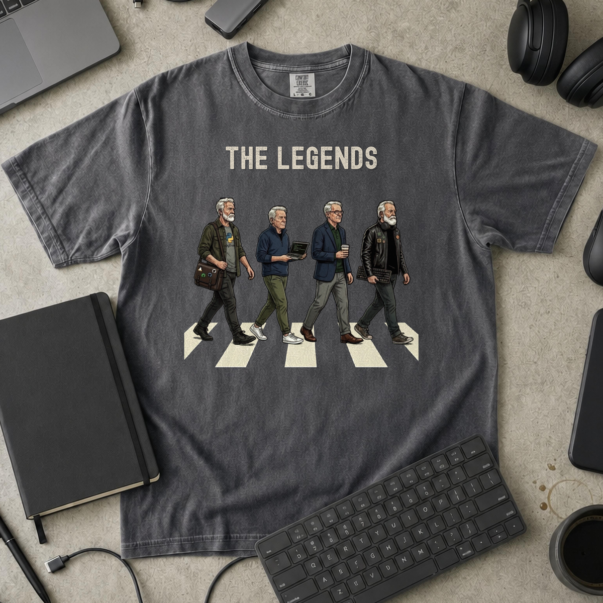 The Legends Premium Shirt — pepper Premium Shirt mock-up