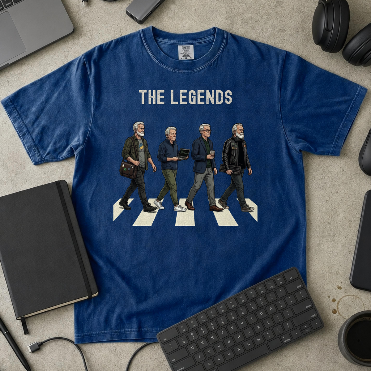 The Legends Premium Shirt — true navy Premium Shirt mock-up