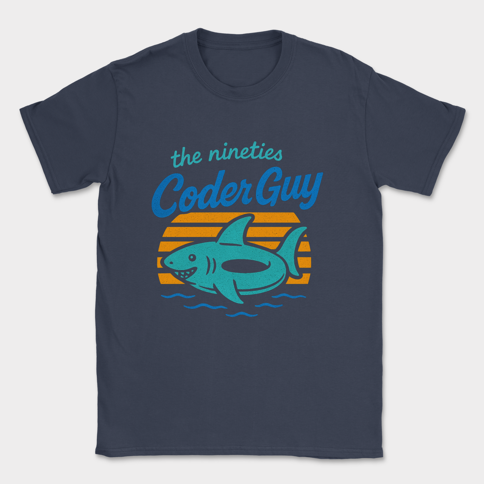 the nineties coder guy shirt — Navy
