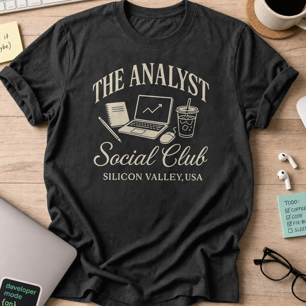 the analyst social club shirt - Black
