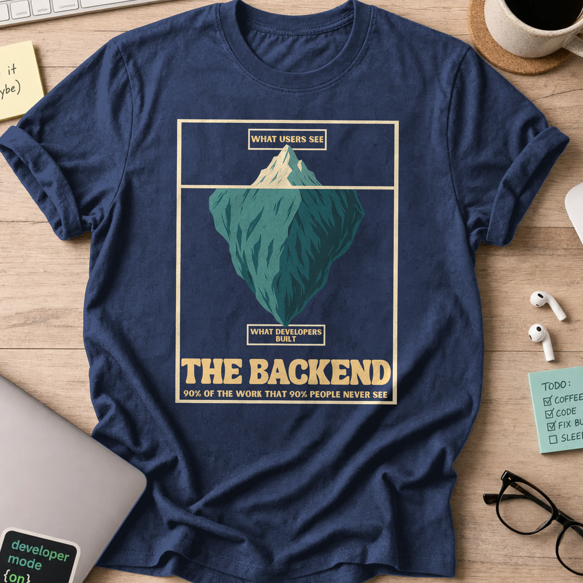 the backend iceberg shirt - Navy