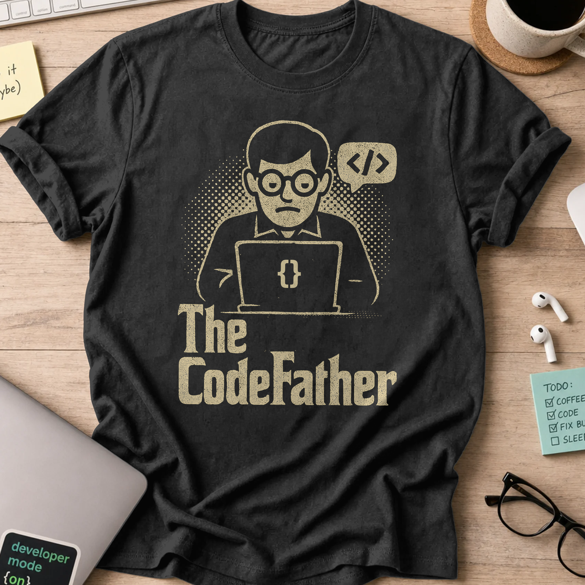 The Codefather shirt - Black