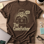 The Codefather shirt - Dark Chocolate