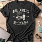 the coders social club shirt - Black