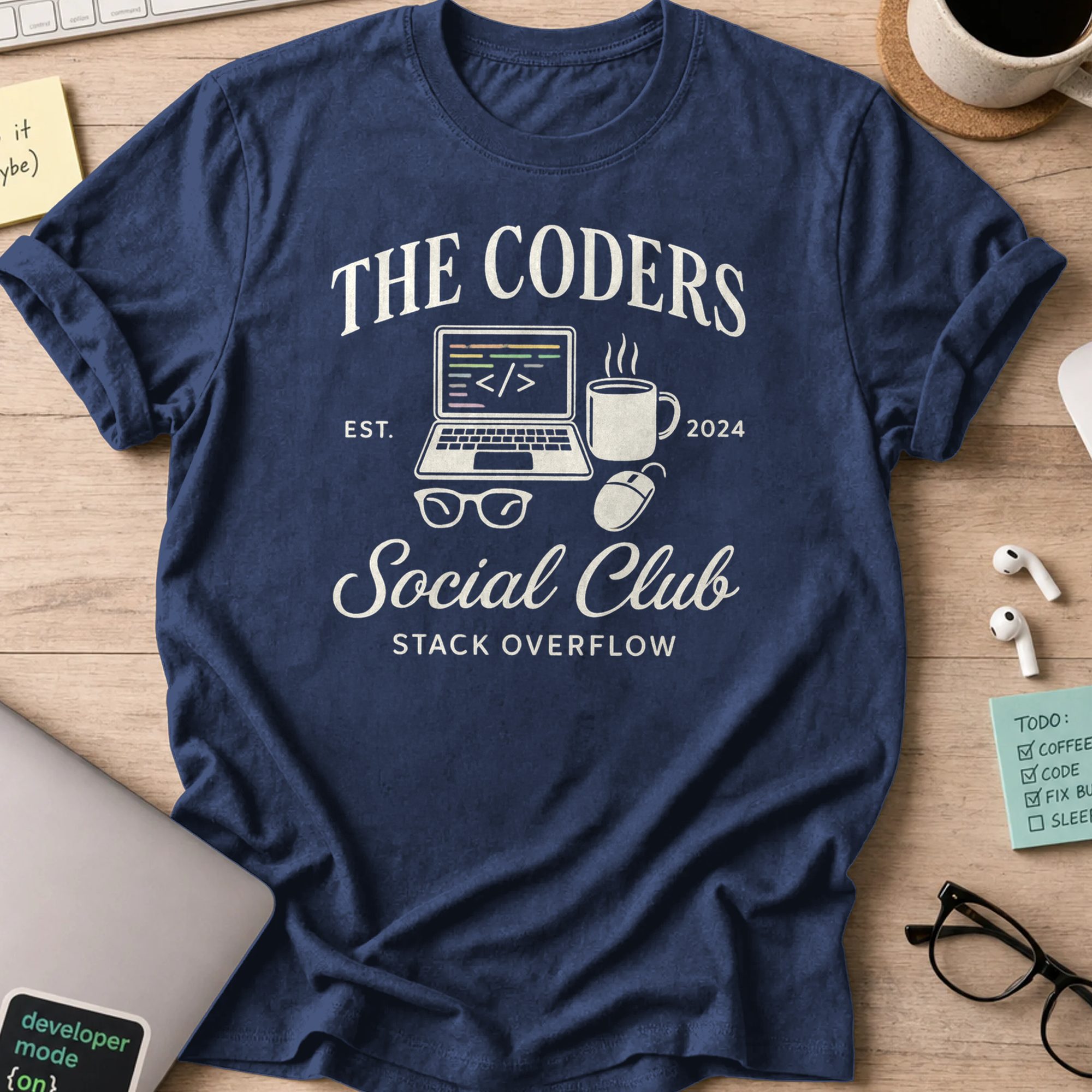 the coders social club shirt - Navy