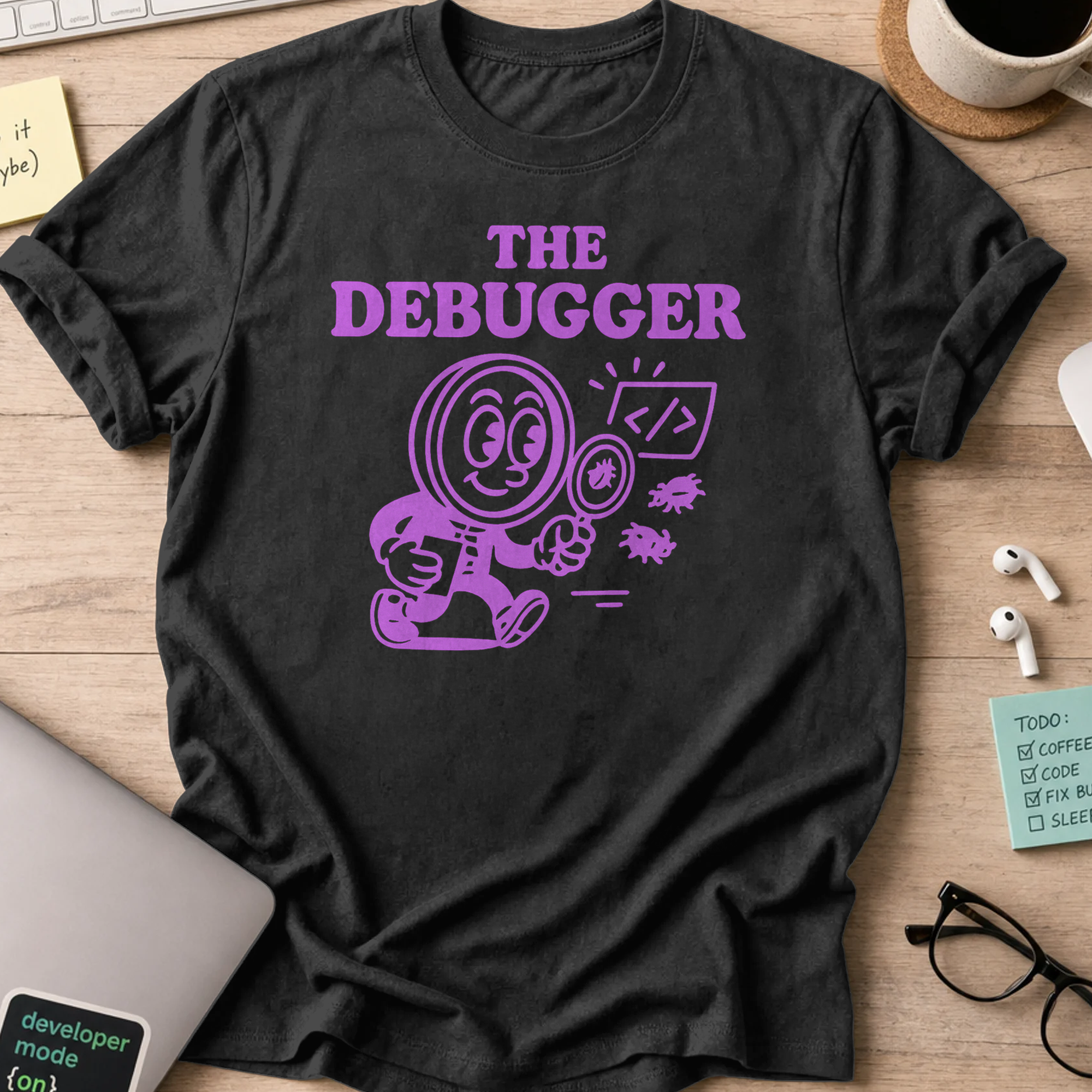the debugger shirt - Black
