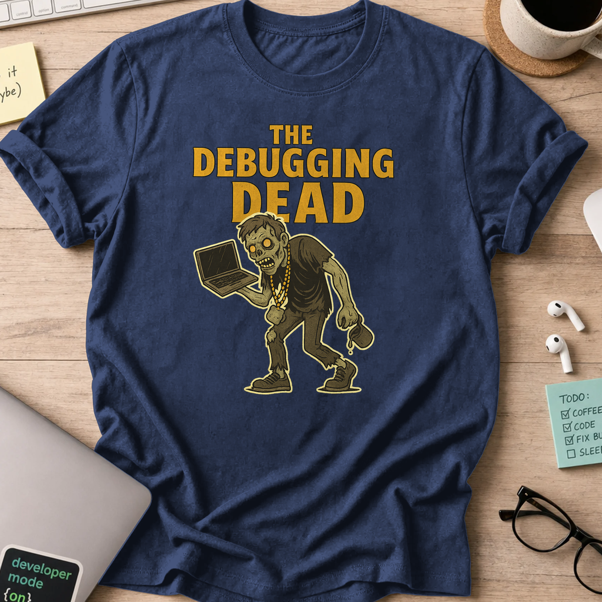 the debugging dead shirt - Navy