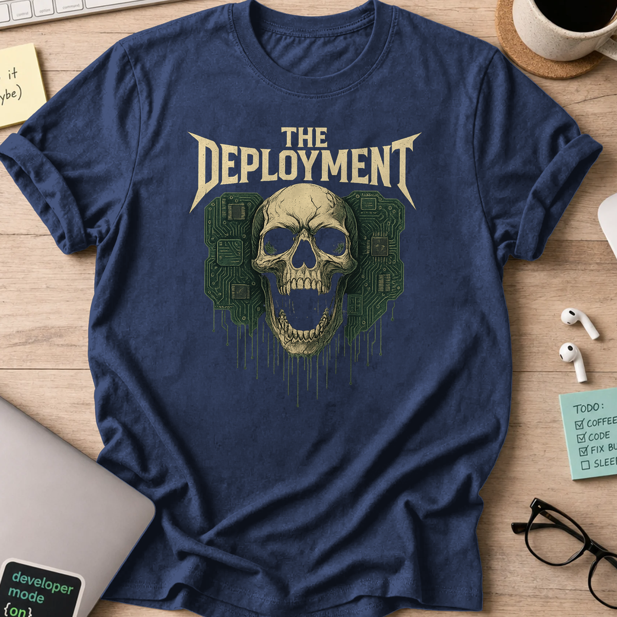The Deployment Skull shirt - Navy