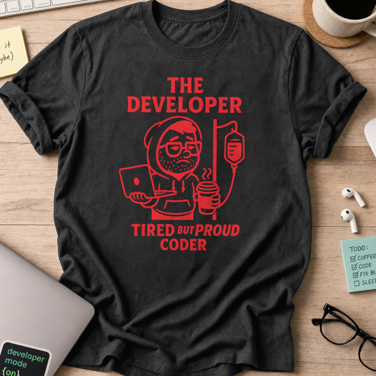 the developer shirt - Black