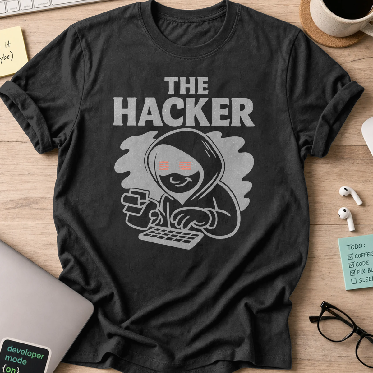 the hacker shirt - Black