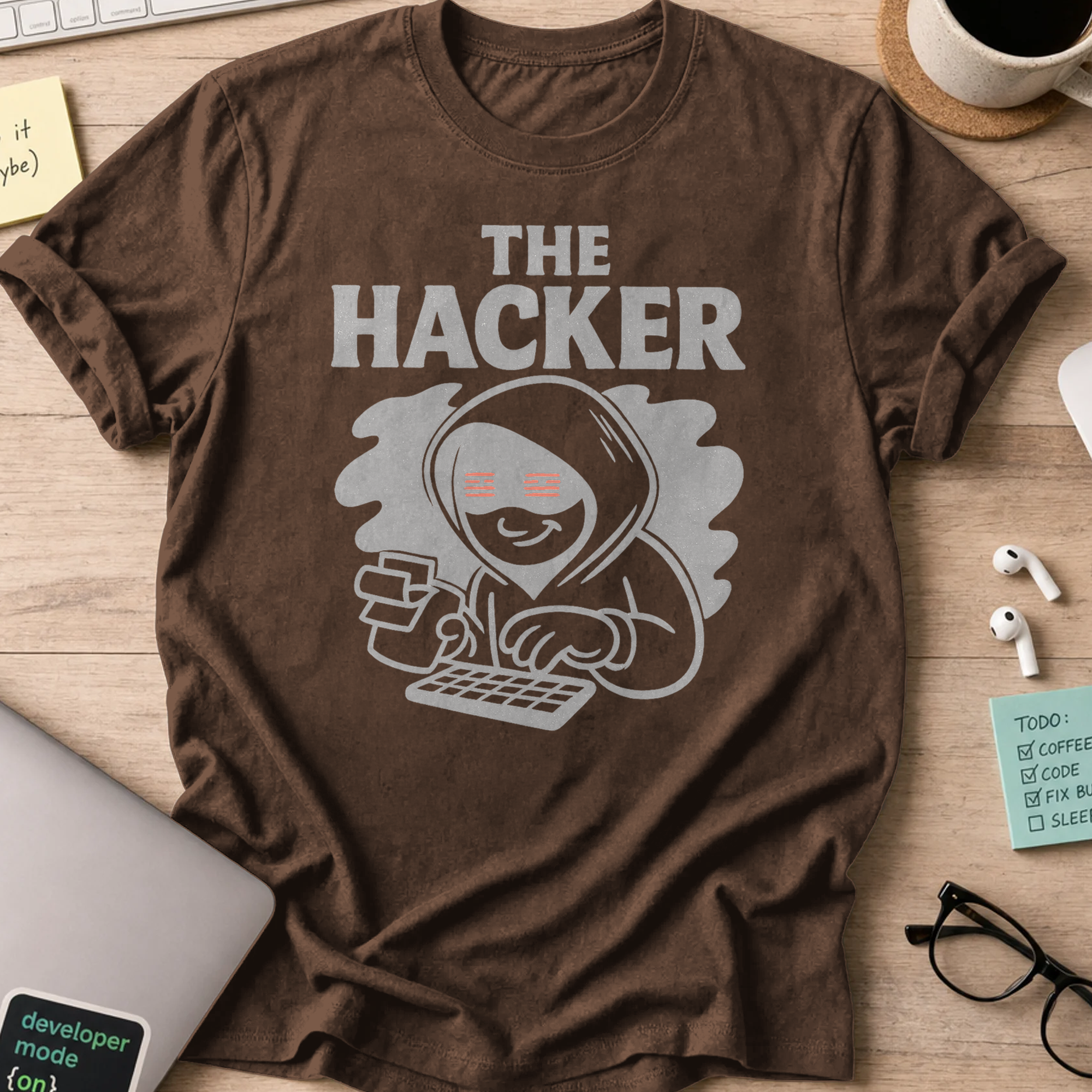 the hacker shirt - Dark Chocolate