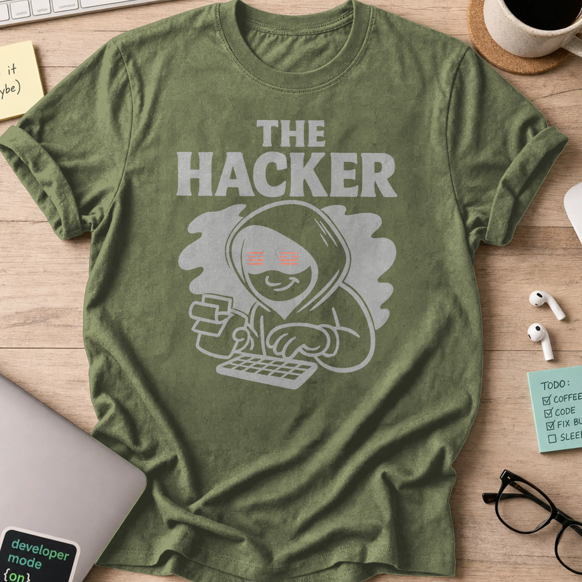 the hacker shirt - Military Green