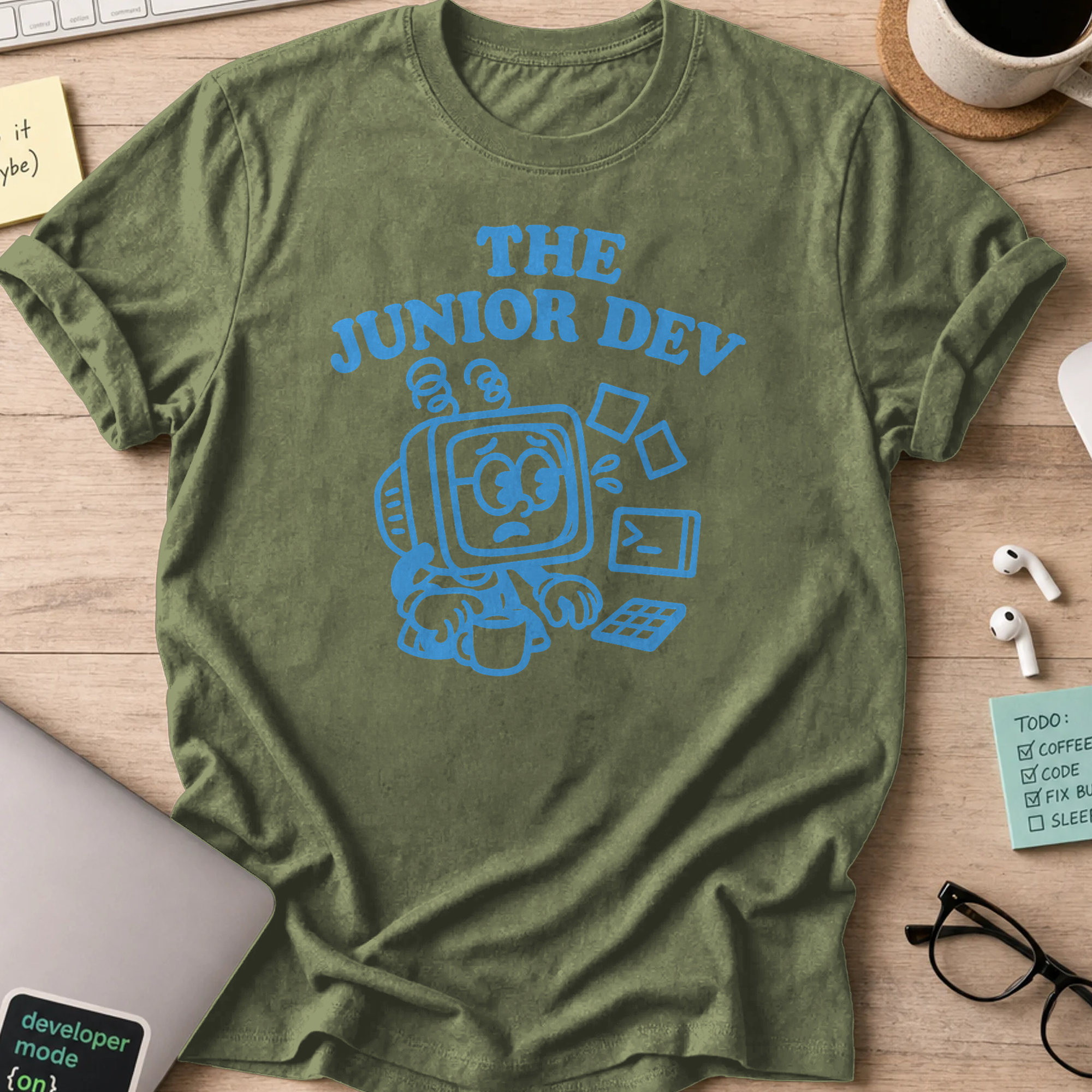 the junior dev shirt - Military Green
