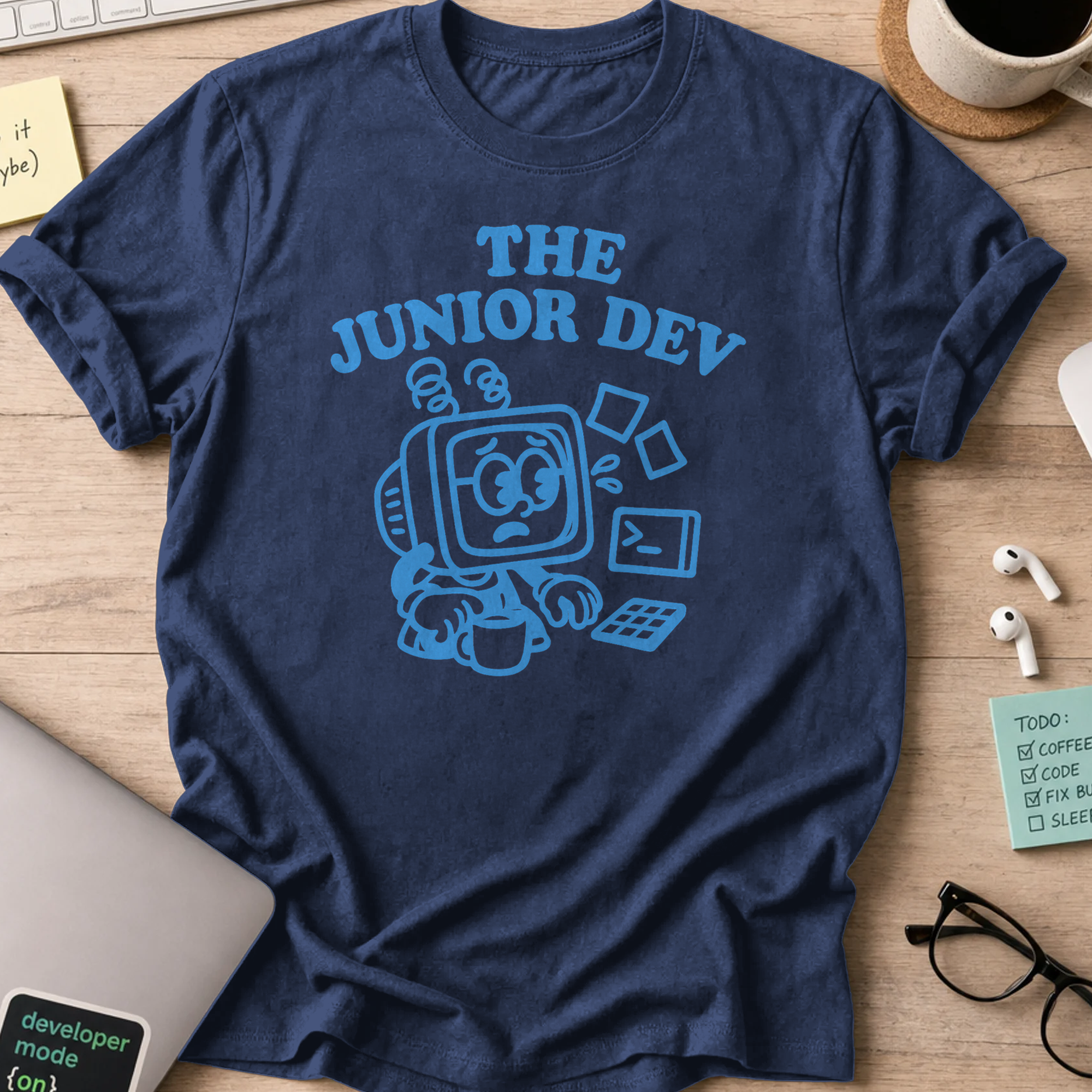 the junior dev shirt - Navy