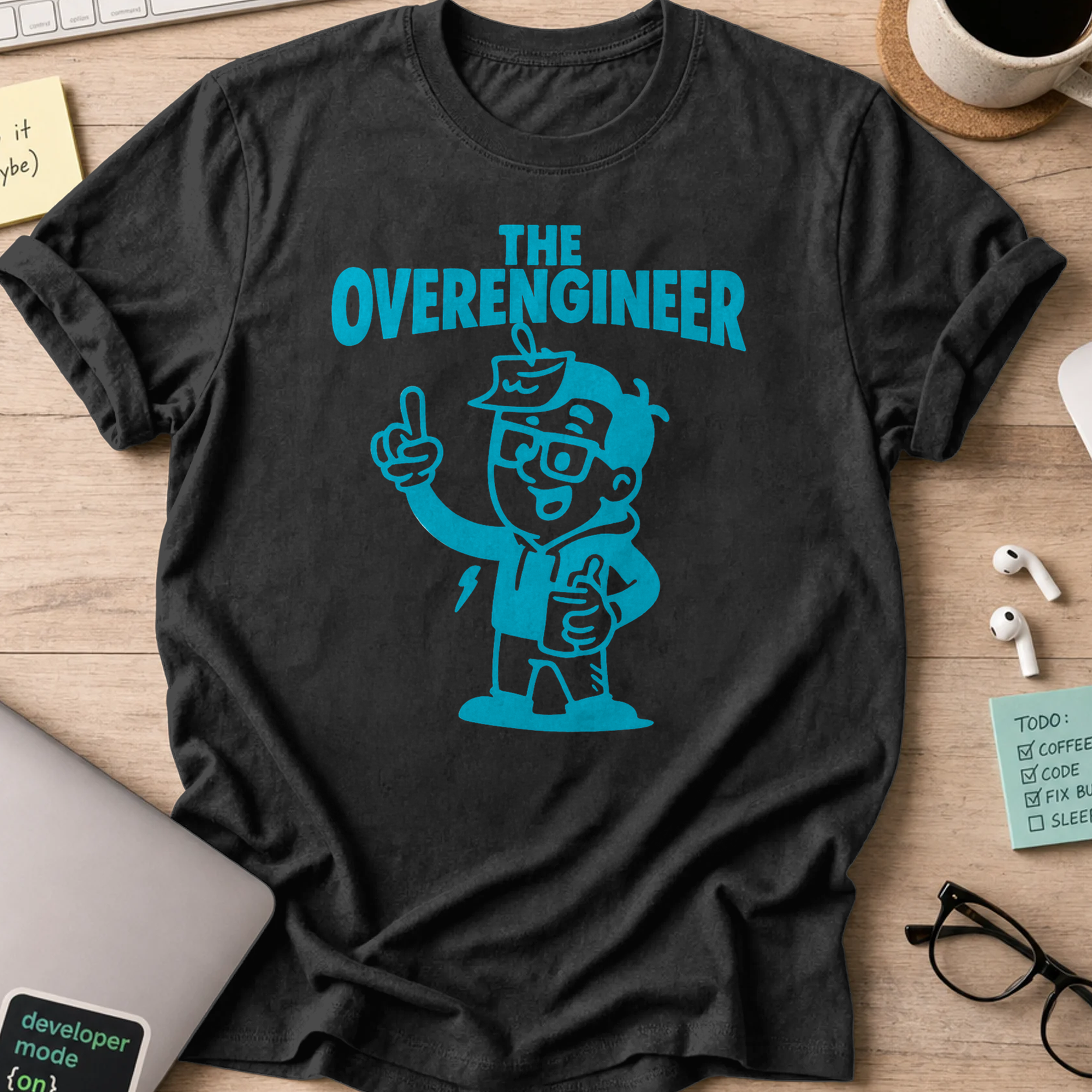 the overengineer shirt - Black
