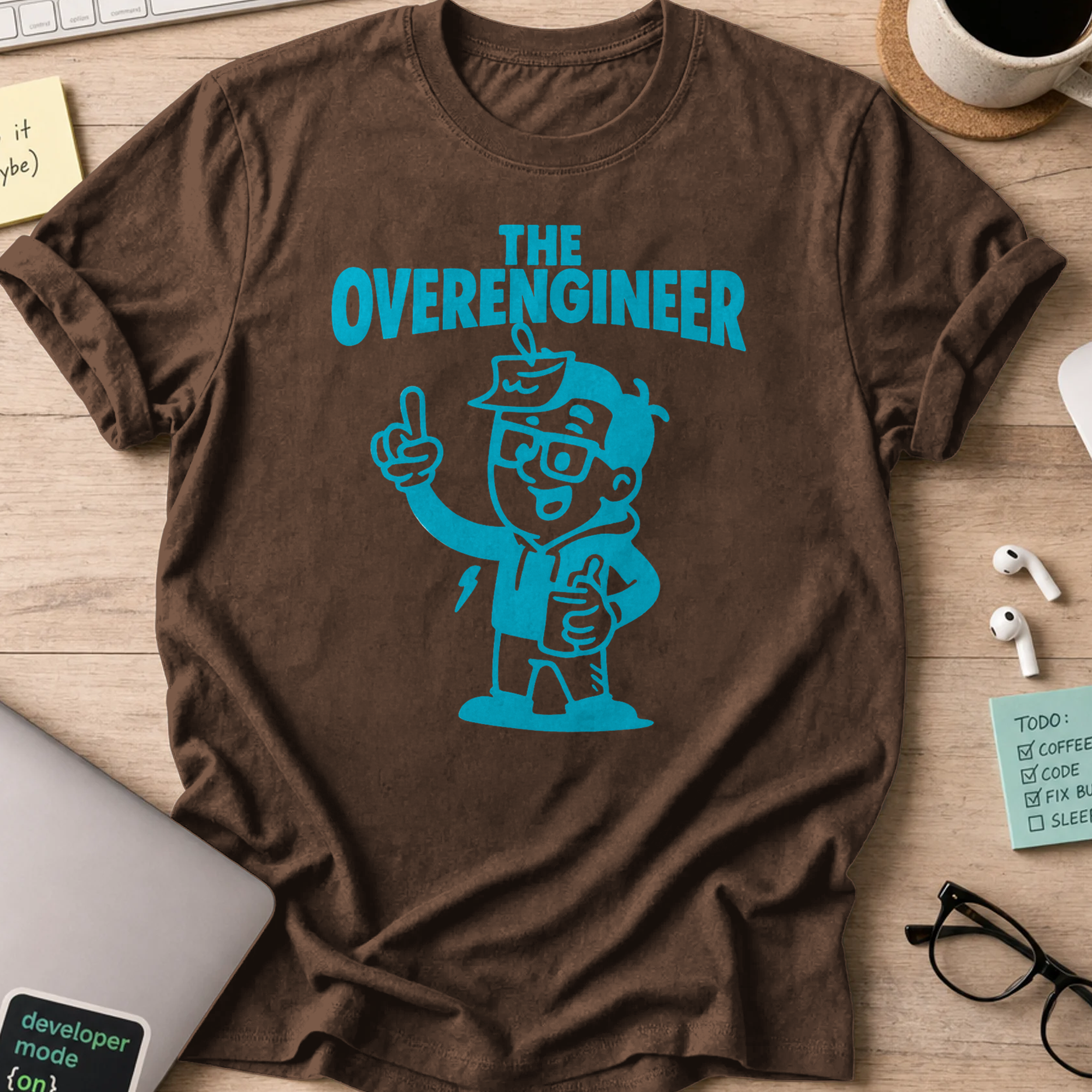 the overengineer shirt - Dark Chocolate