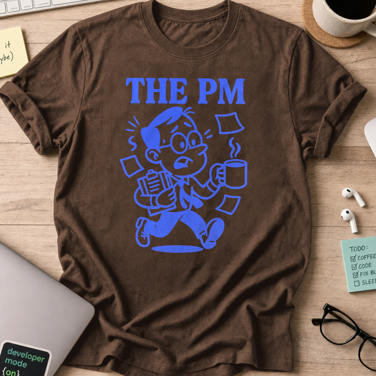 the PM shirt - Dark Chocolate