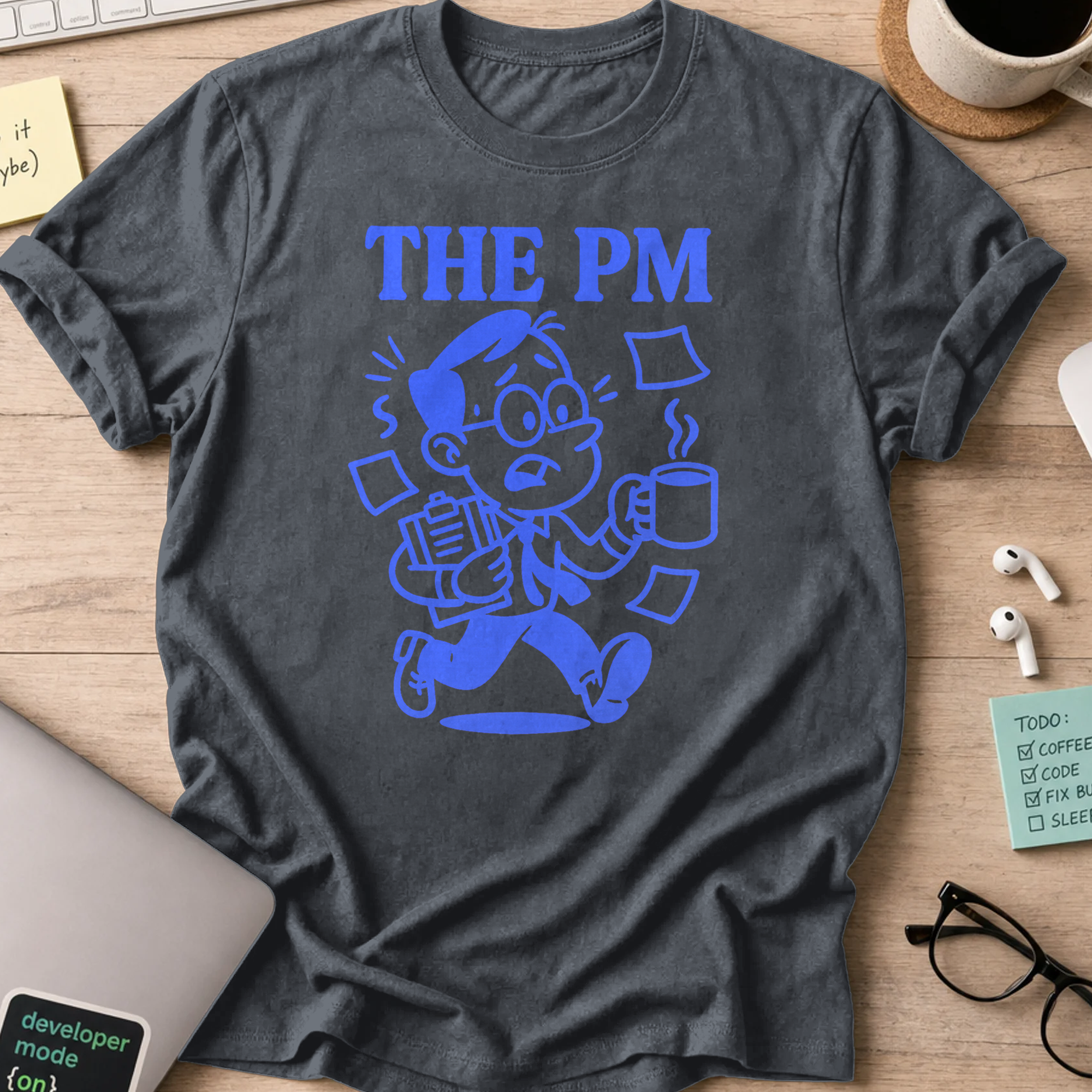 the PM shirt - Dark Heather