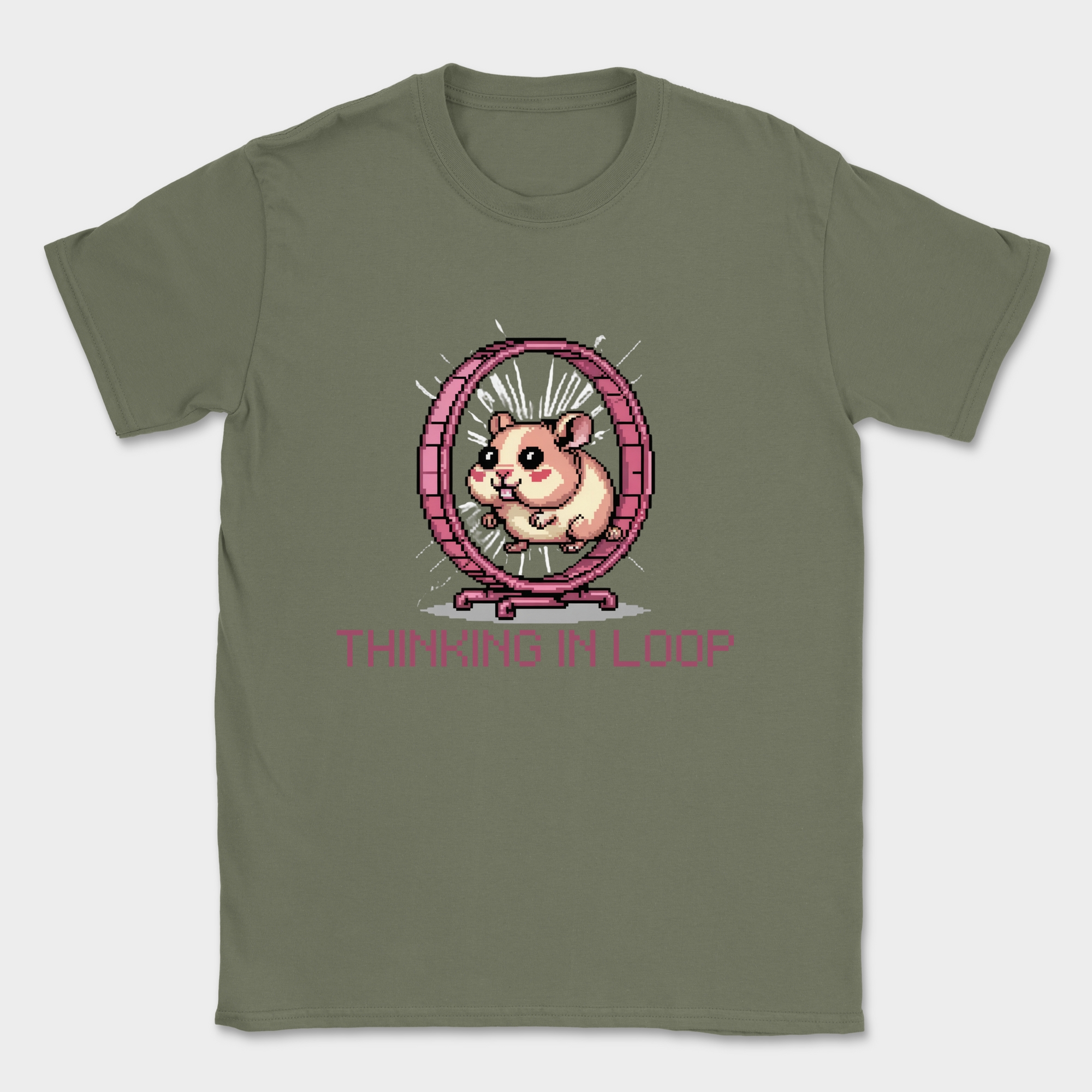 Thinking in LOOP shirt — Military Green