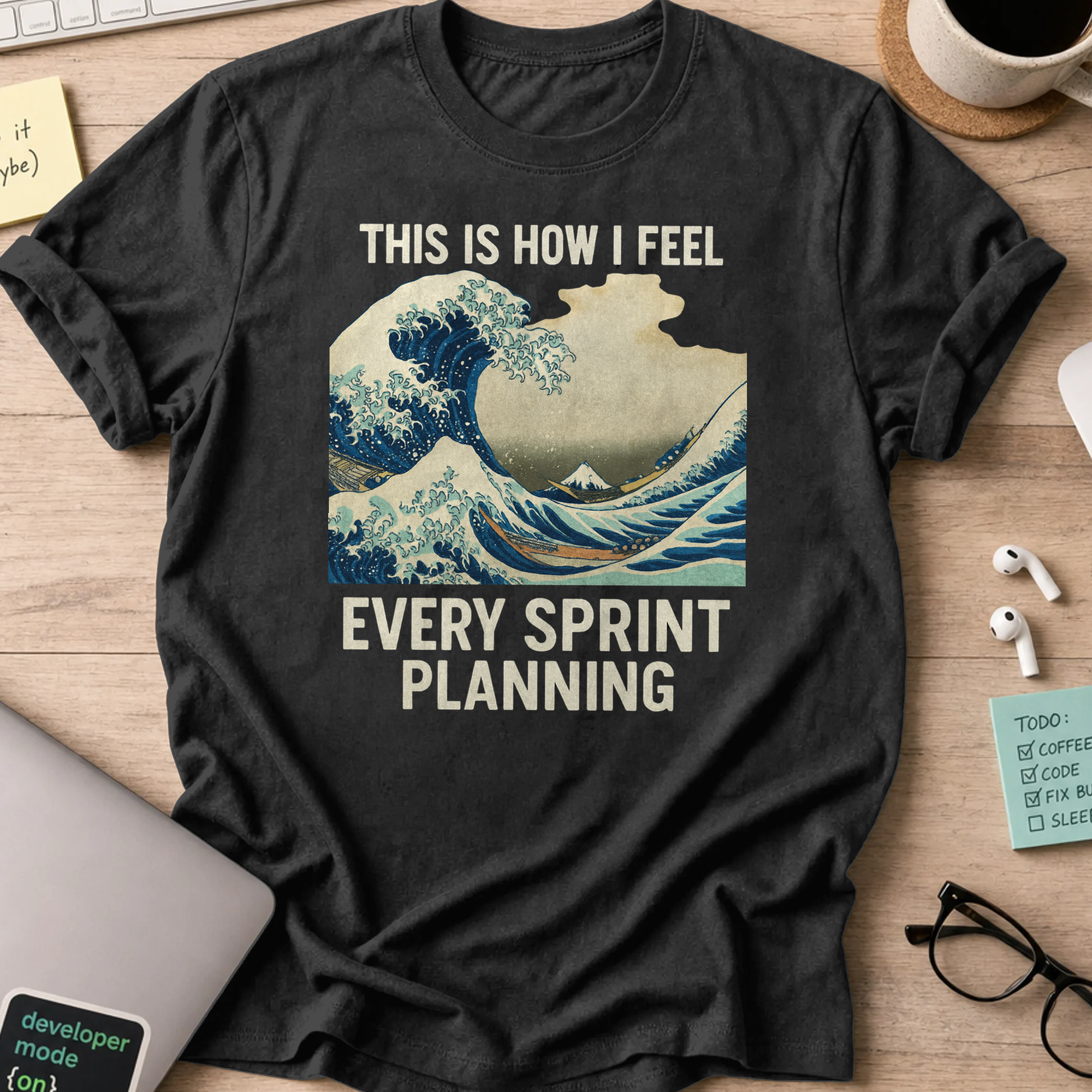 this is how i feel every sprint planning shirt - Black
