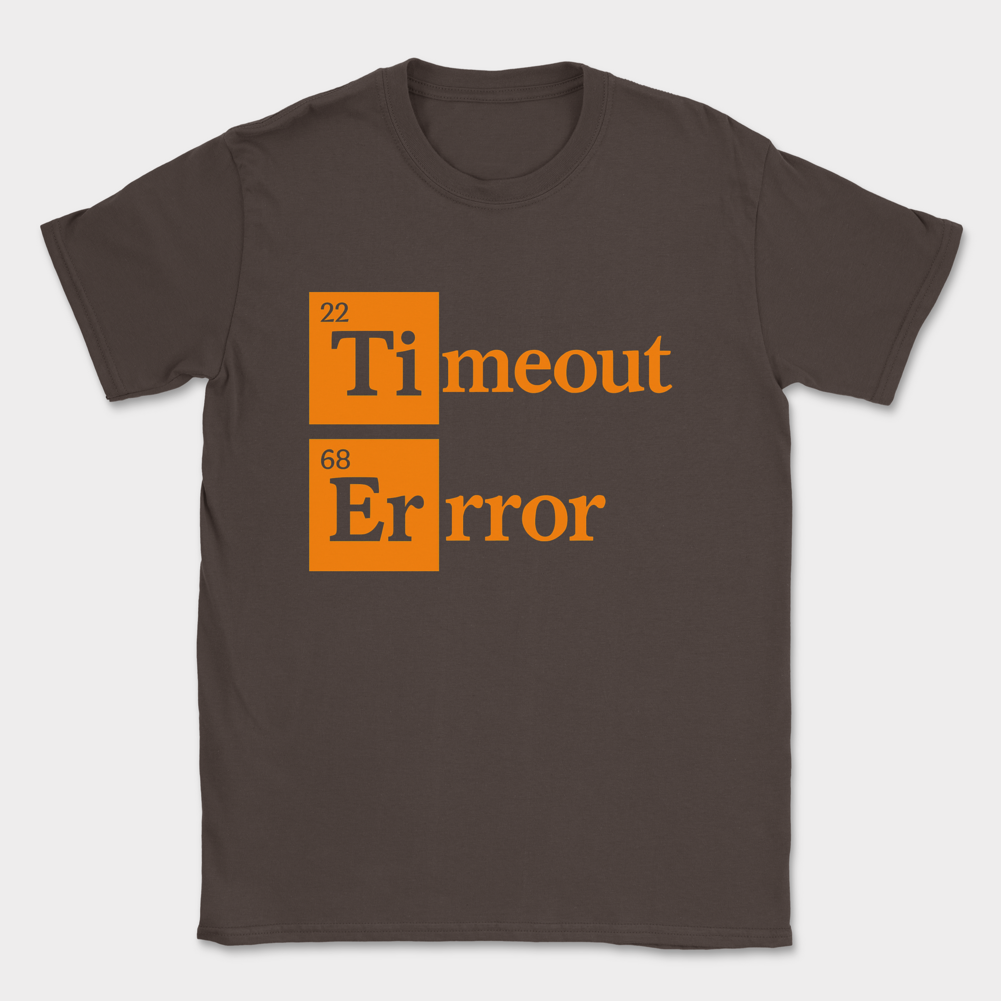 Timeout Error shirt — Dark Chocolate