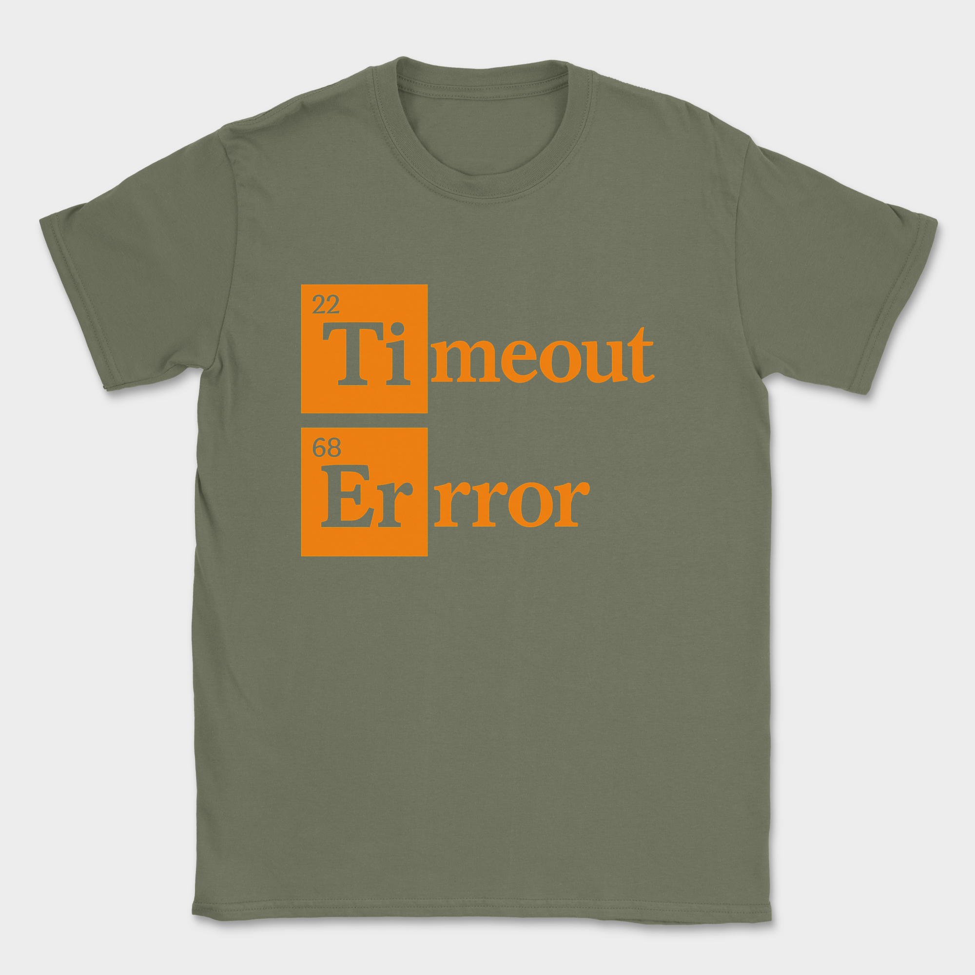 Timeout Error shirt — Military Green