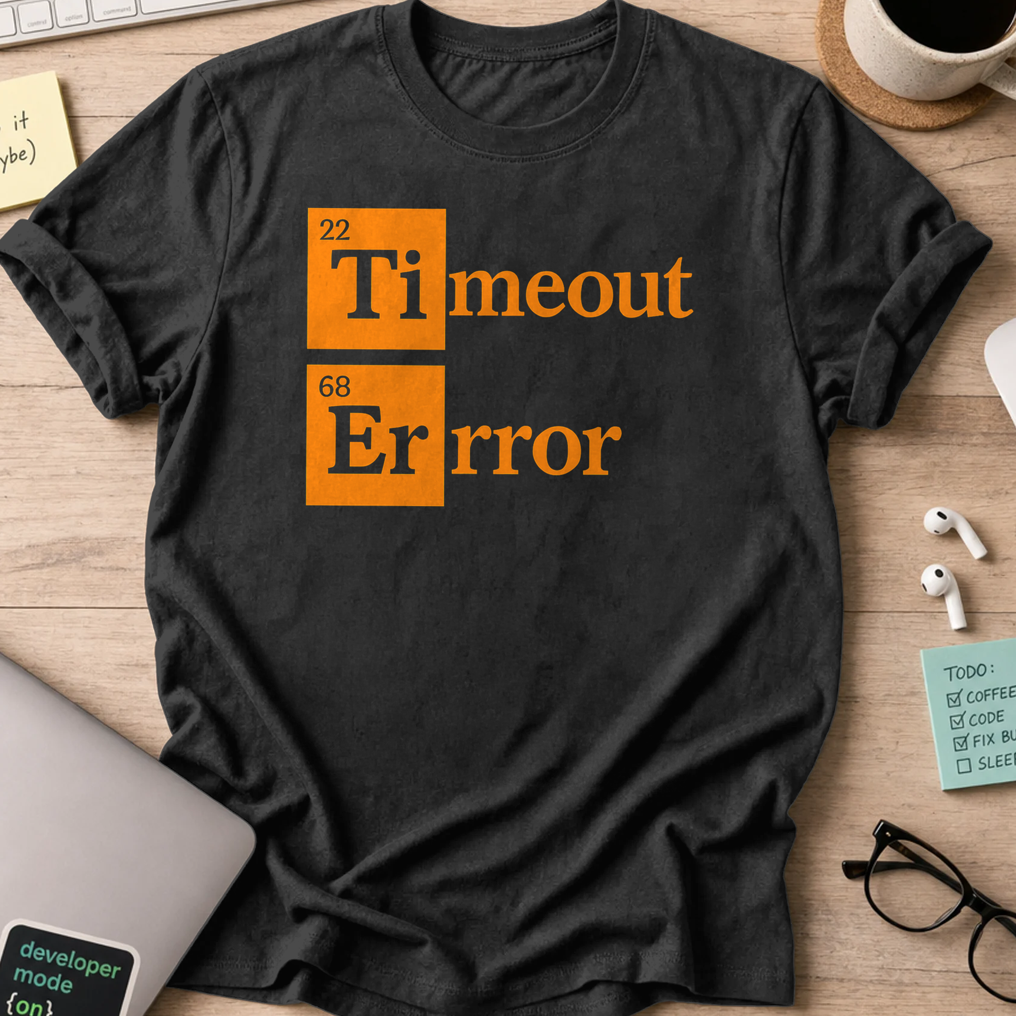 Timeout Error shirt - Black
