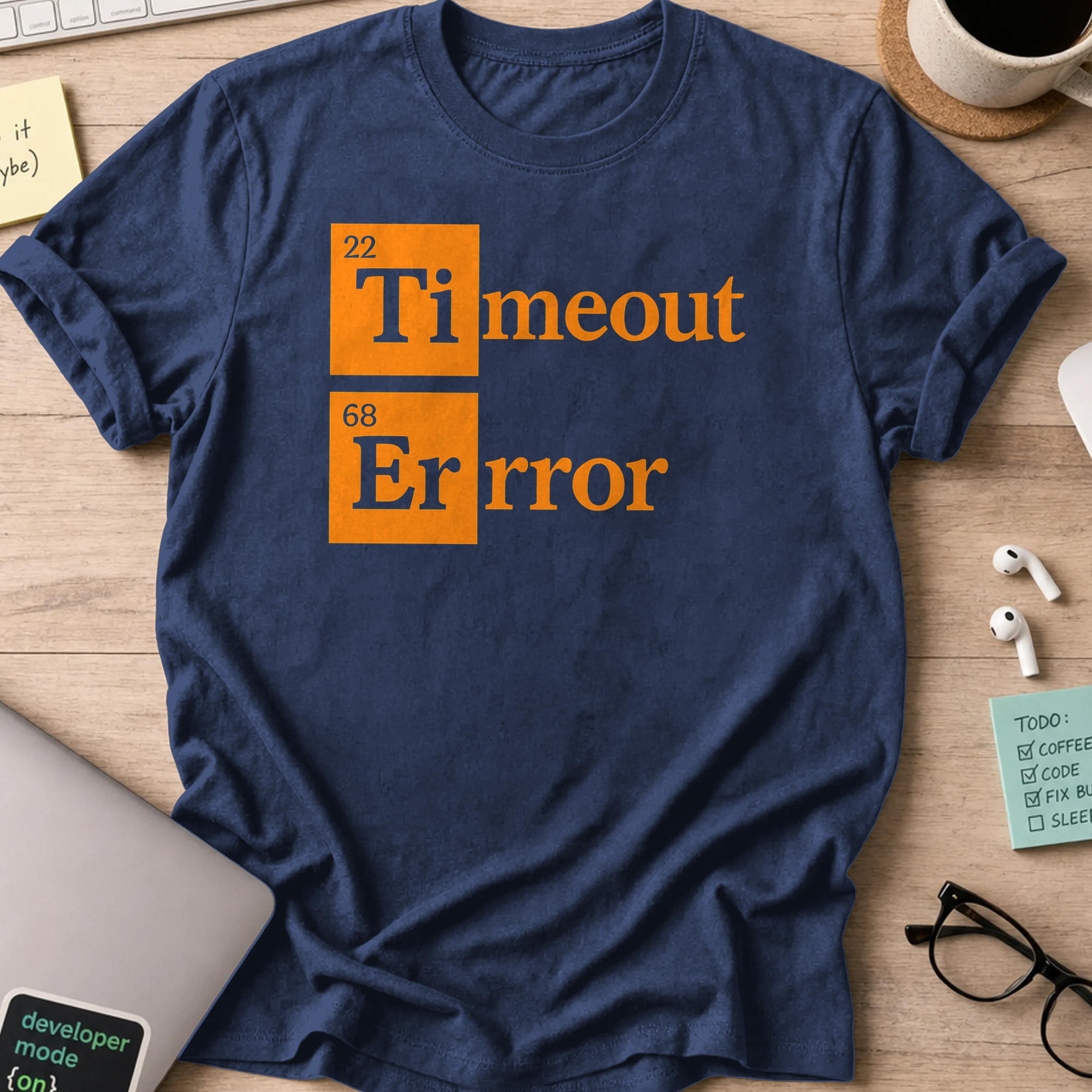 Timeout Error shirt - Navy