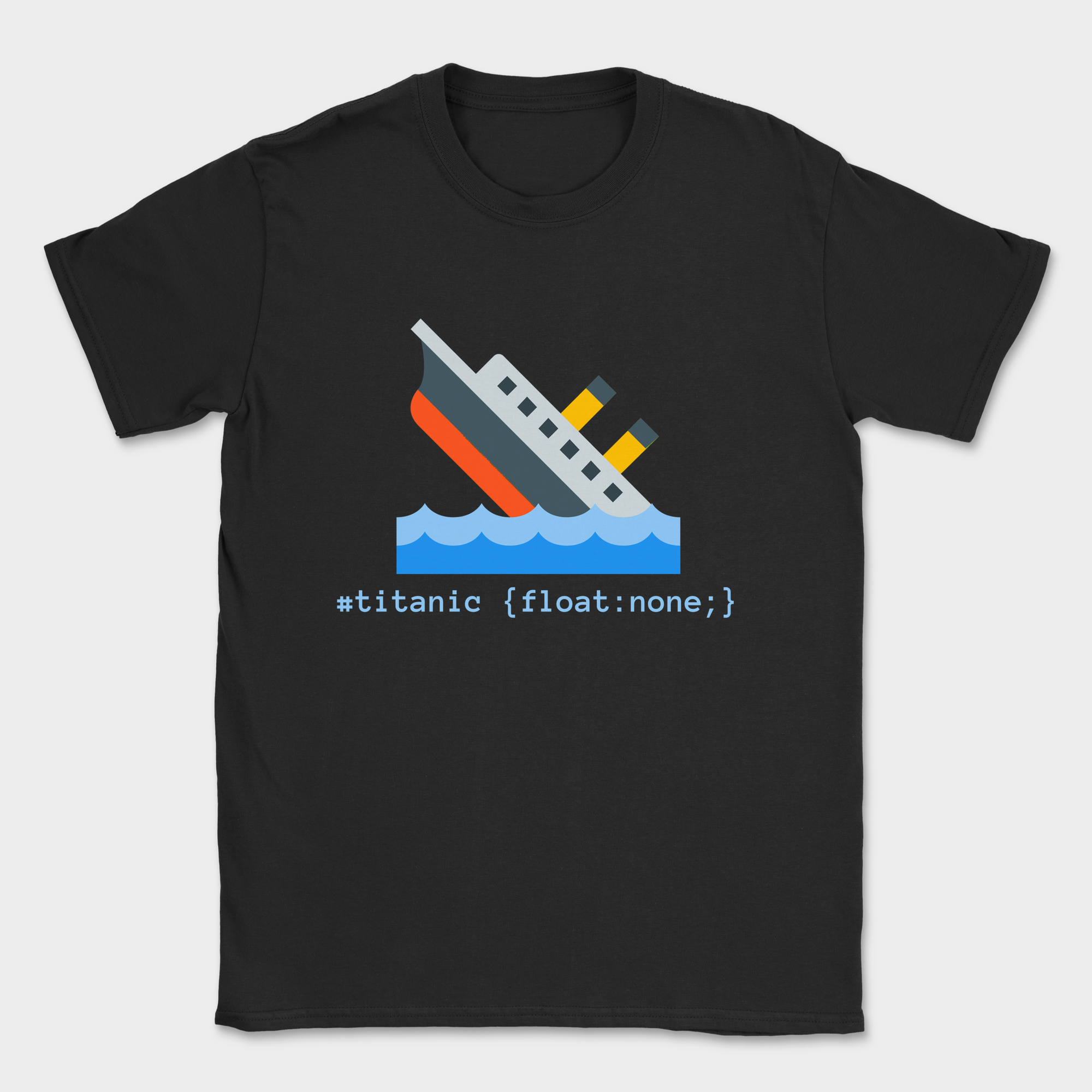 #titanic shirt — Black