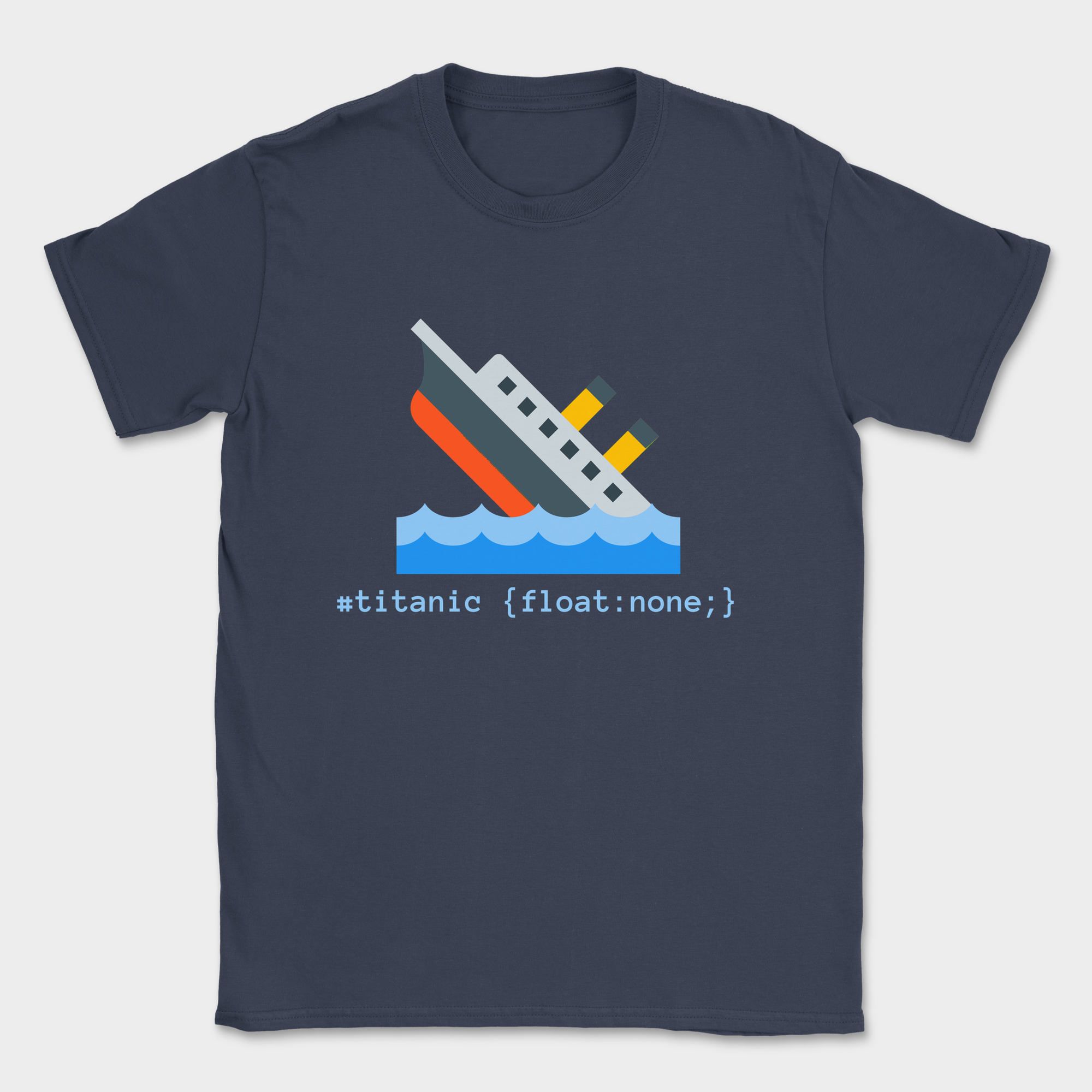 #titanic shirt — Navy