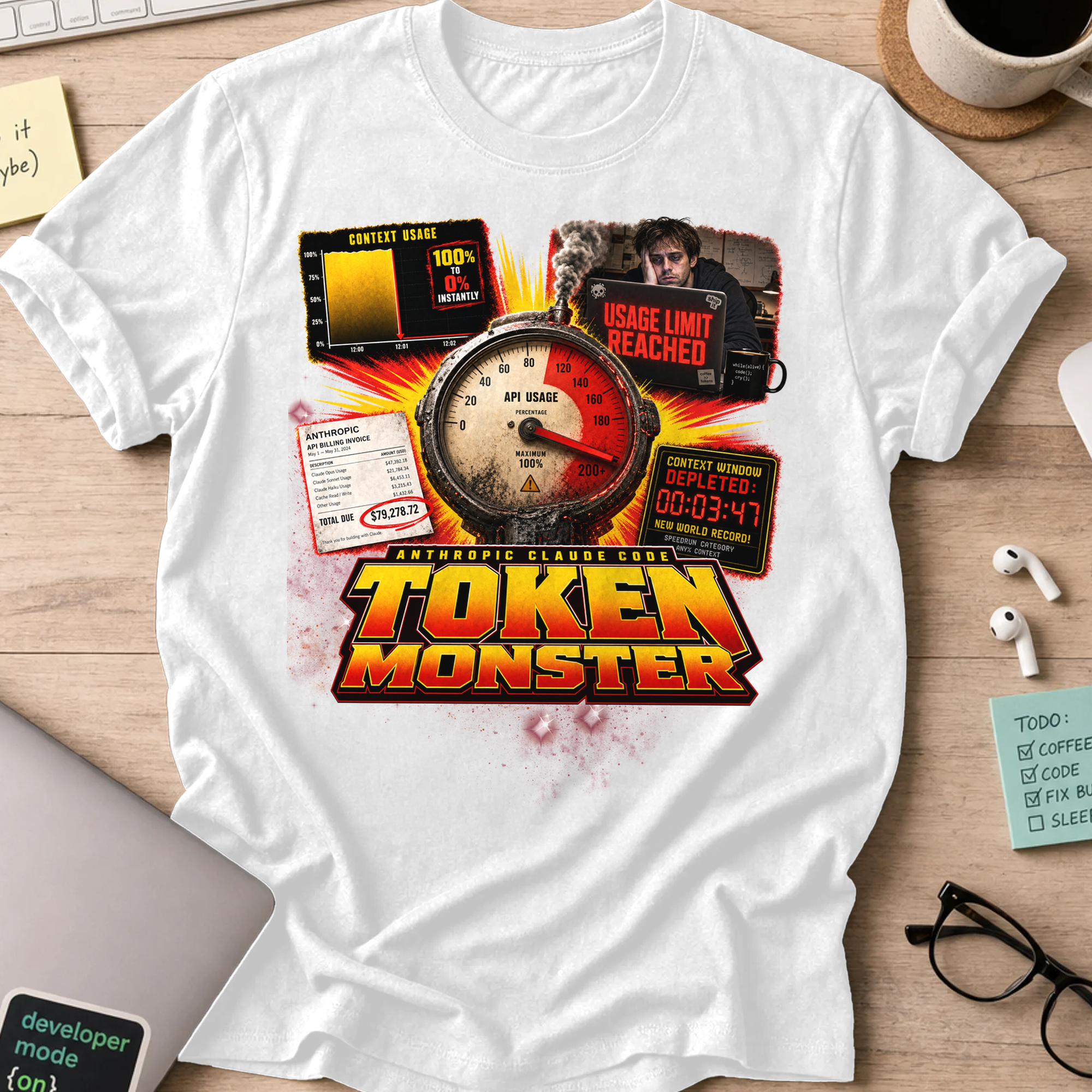 Token Monster Shirt - White