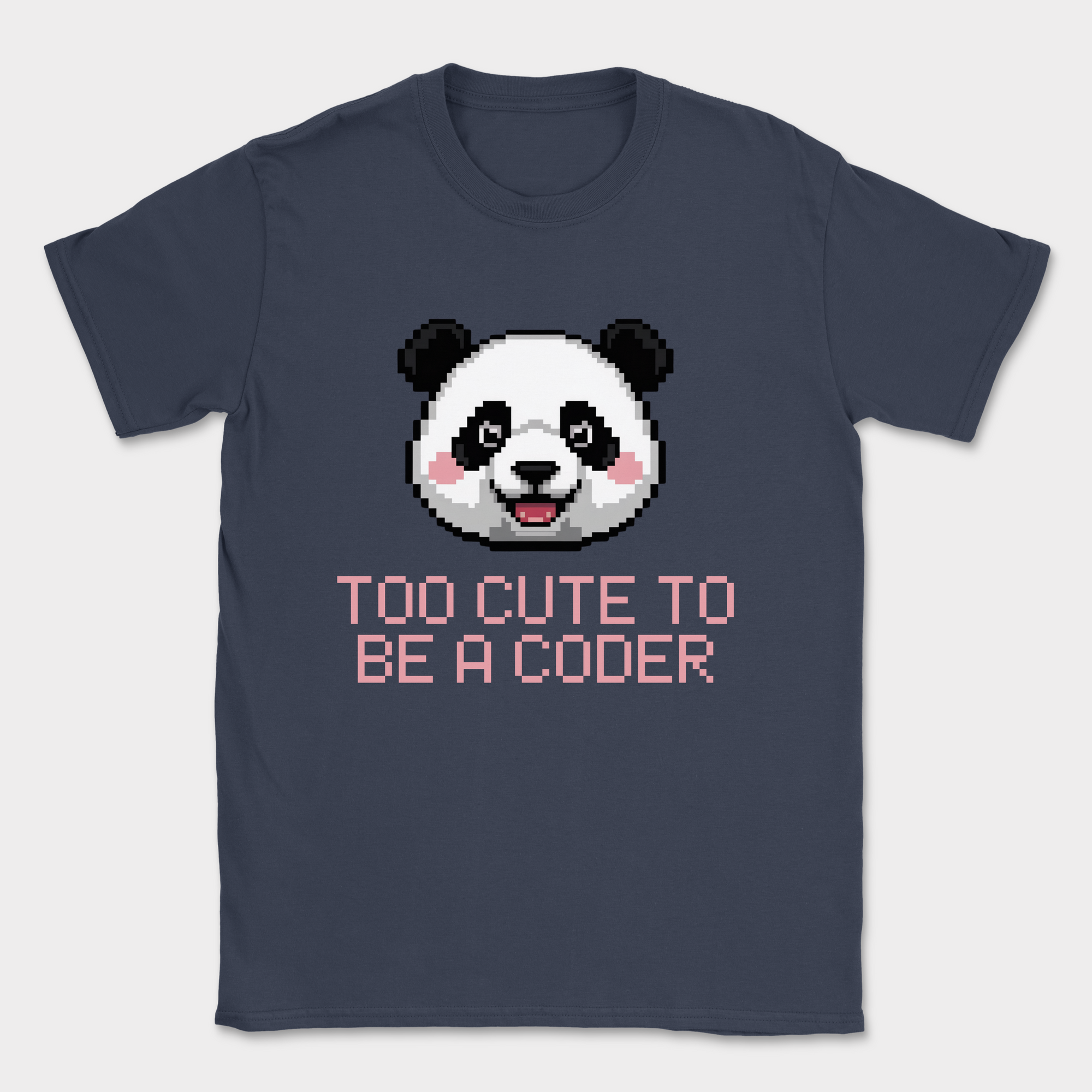 too cute to be a coder shirt — Navy
