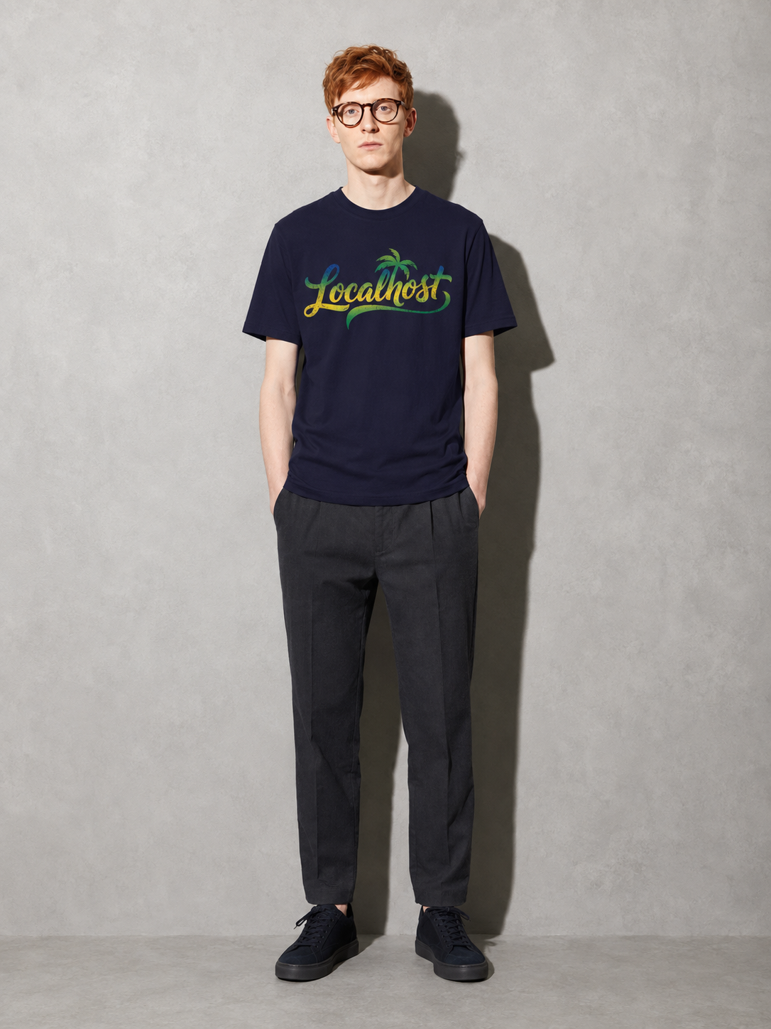 localhost tropical text — True Navy full body